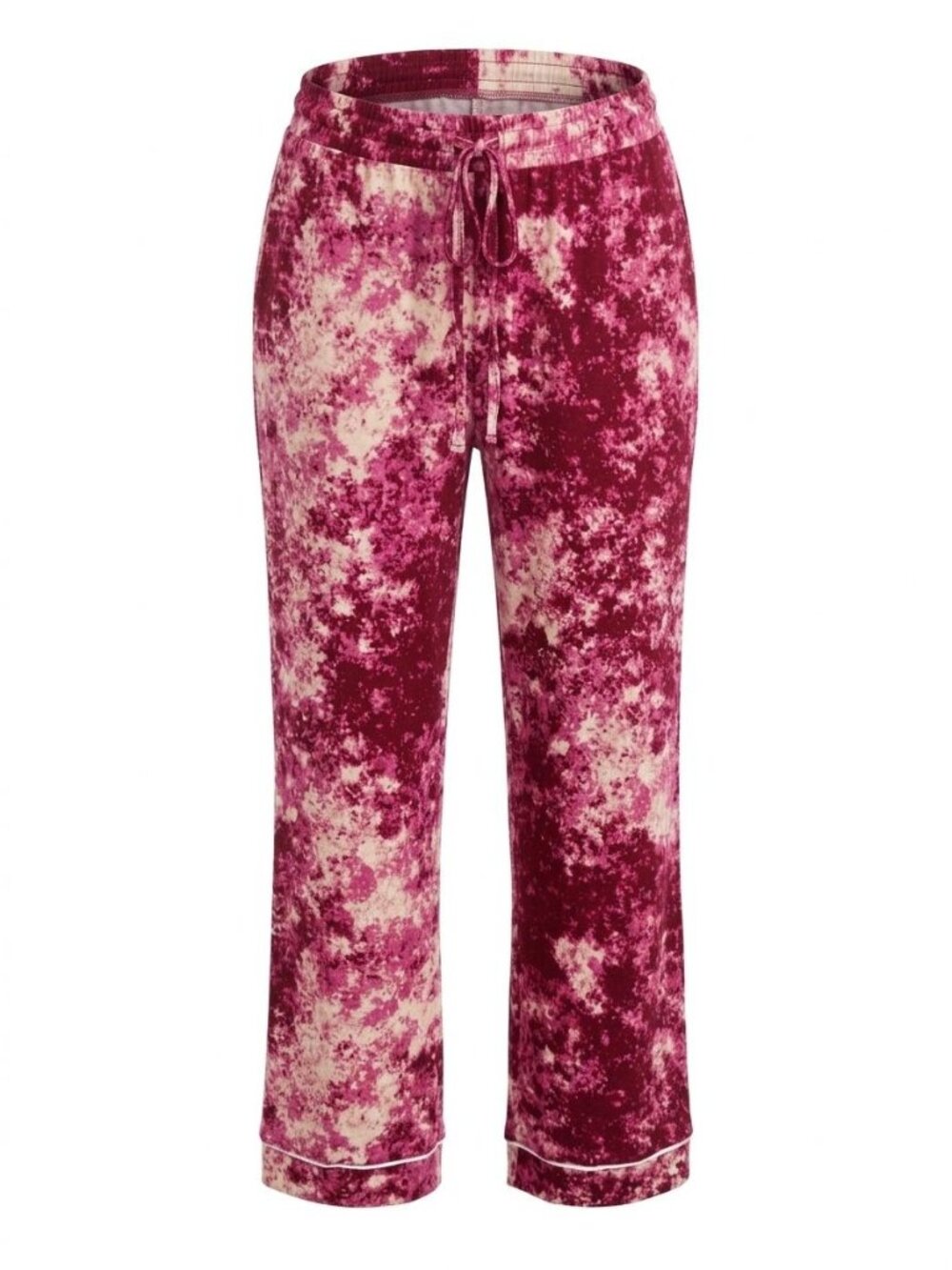 NWT Jenni Drawstring Pajama Pants Sz XS Pink Splash Tie Dye Sleepwear Lounge